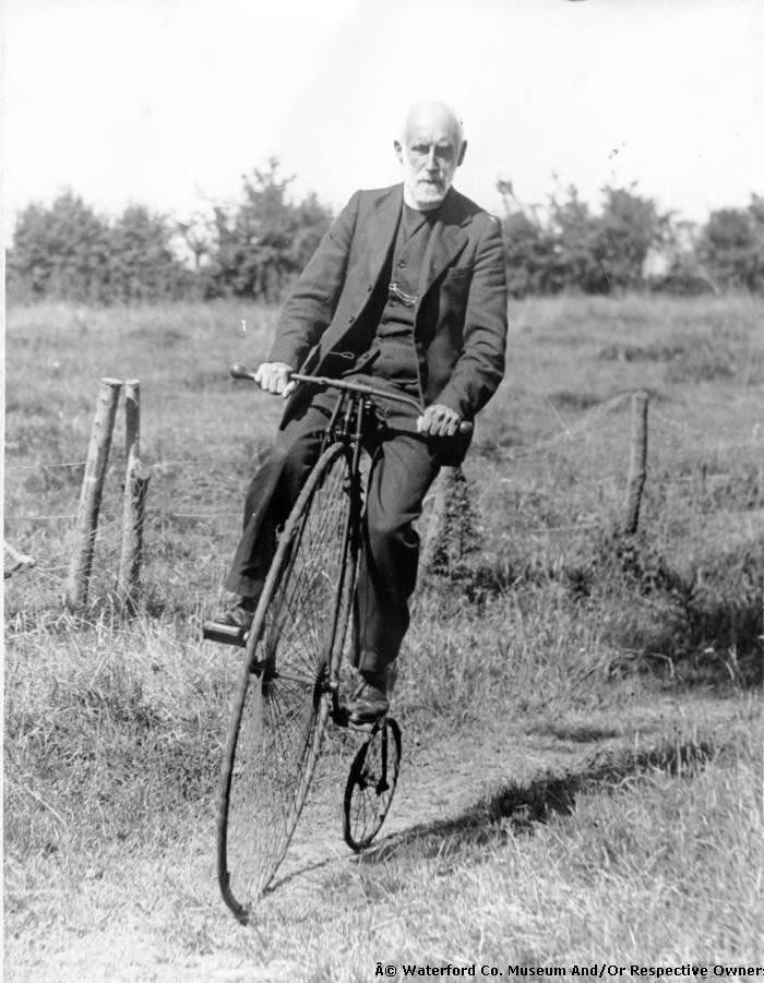 The Rev. Canon Burkitt M.A, Stradbally& Bunmahon On His Penny Farthing Bicycle