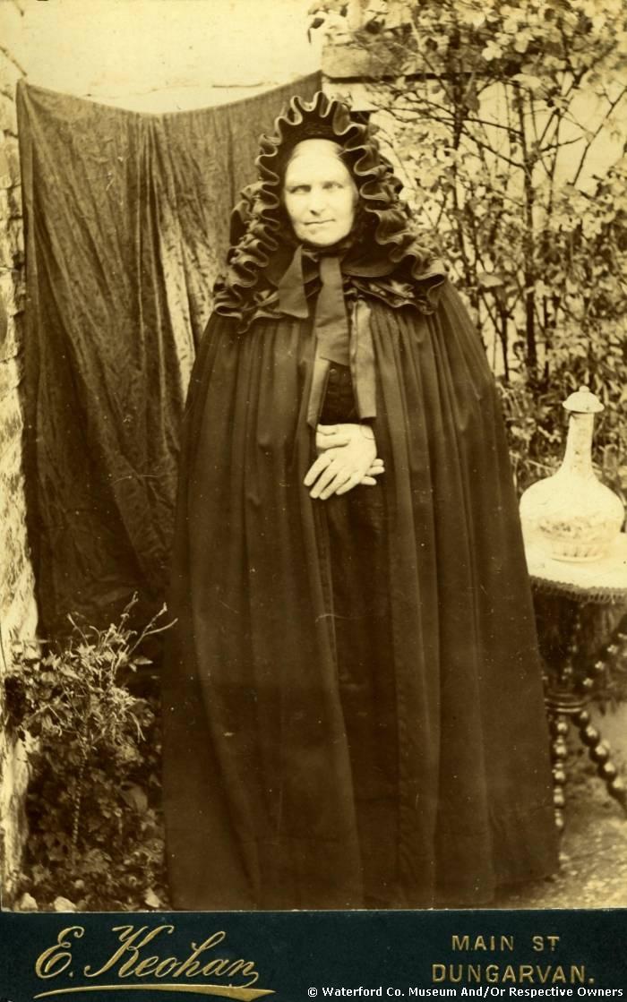 Mrs Walsh (nee Hennebry), Kilrossanty Wearing A Kinsale Cloak