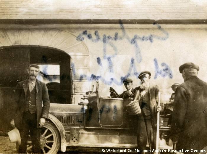 Employees With  Motor Car, Salterbridge House, Cappoquin