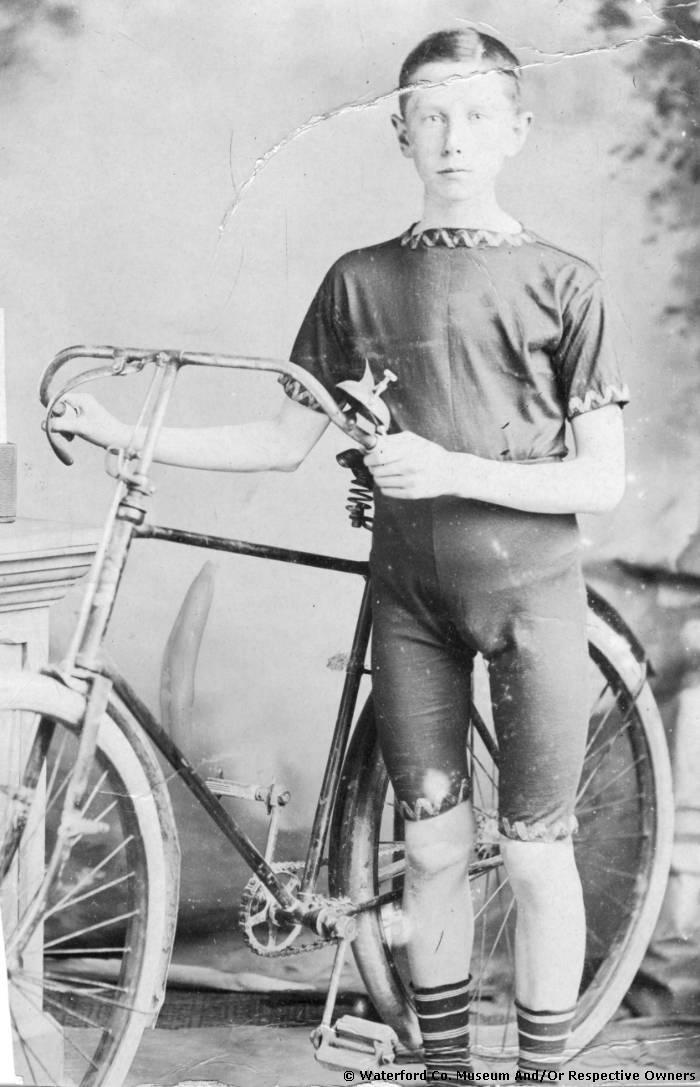 Unidentified Boy With Bicycle