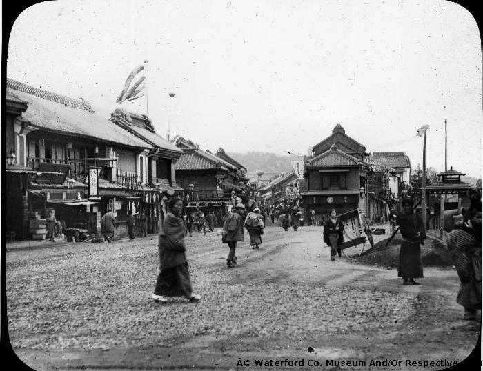 Traditional Street Scene In Japan