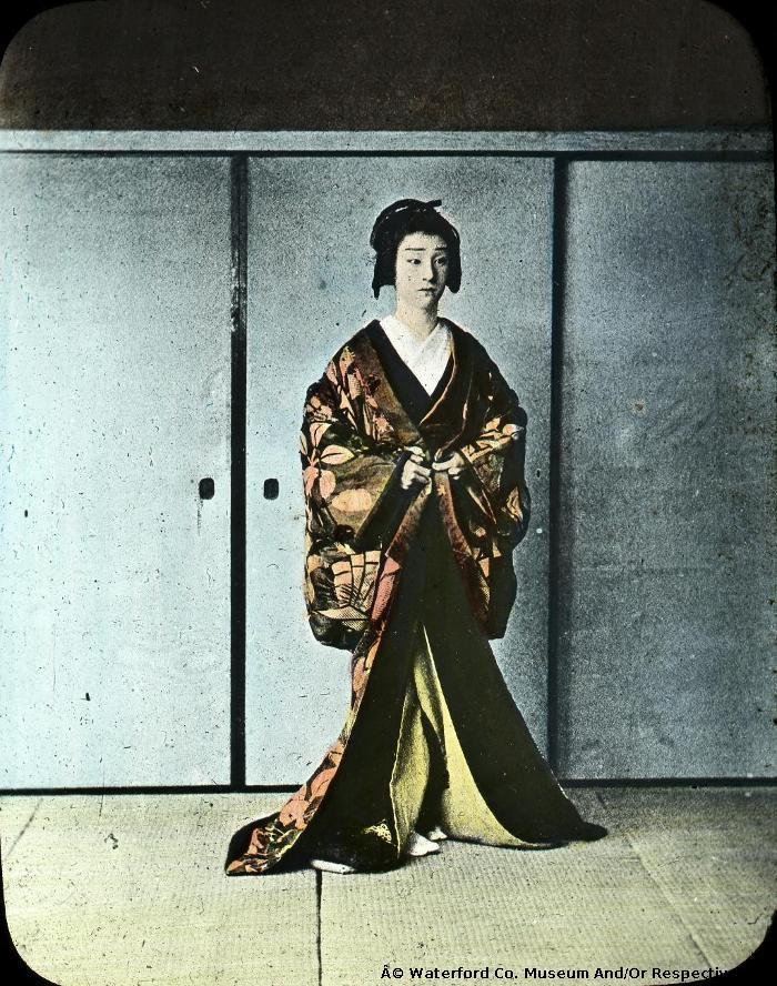 Japanese Lady In Traditional Dress 