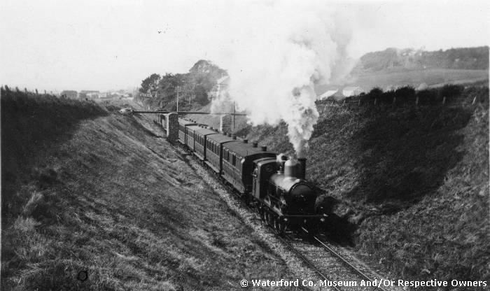 Waterford And Tramore Railway, Steam Train Leaving Tramore