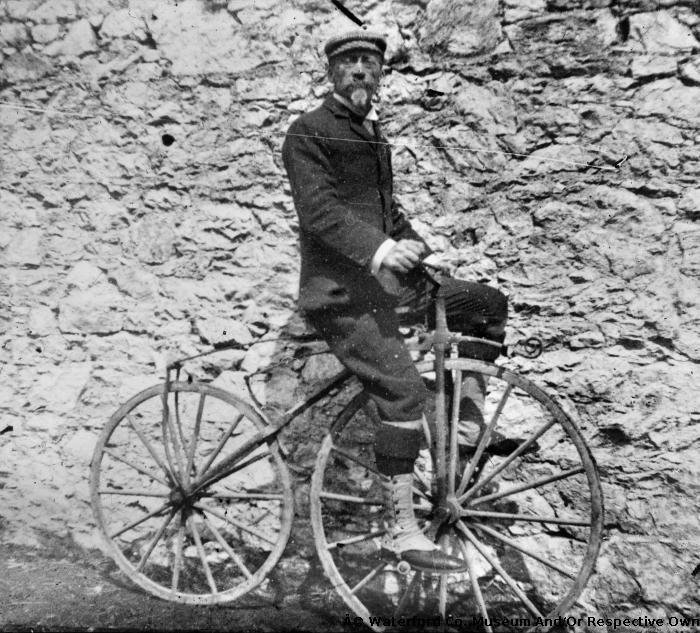 Mr. Richard Edward Brenan On His Bicycle