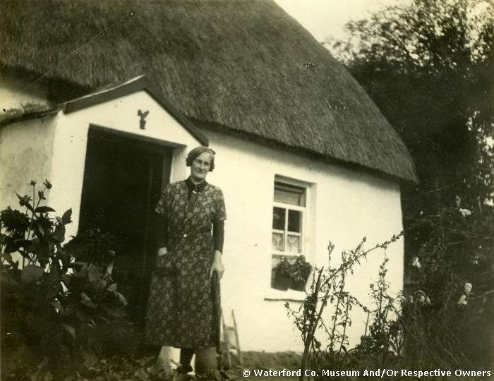 Annie McGuire At Her Thatched Cottage, Salterbridge House