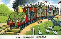 Novelty Post Card Of A Crowded Train To Tramore