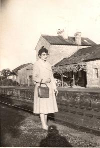 Kathleen Thornton At Ballyduff Railway Station
