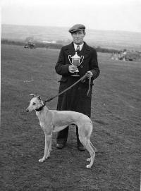 Edmond Teddy Curran With Greyhound