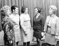 Chief Air Hostess Miss Frances Peppard With Members Of Dungarvan I.C.A.