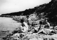 Poole Family At The Cove, Helvick